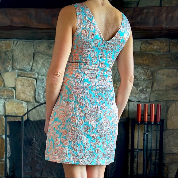 AIDAN by AidanMattox A-Line Dress, Turquoise&RoseGold - Sz.6
❗️Only Worn Once❗️ - Picture 2 of 7
